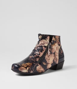 QUENNO XW ZR ANTIQUE FLORAL LEATHER