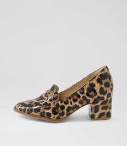 VAMITY XW ZR CAMEL LEOPARD PATENT LEATHER