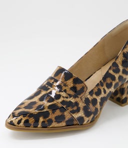 VAMITY XW ZR CAMEL LEOPARD PATENT LEATHER