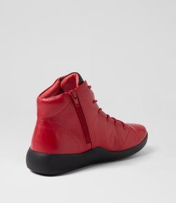 YORKERS XW ZR DK RED BLACK LEATHER
