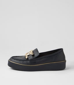 ZURINA W ZR NAVY NAVY SOLE LEATHER
