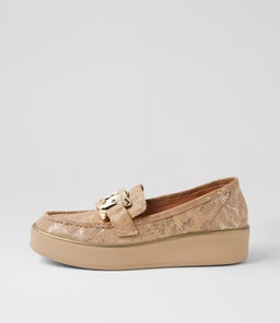 ZURINA W ZR CAMEL MINK METAL LEATHER