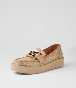 ZURINA W ZR CAMEL MINK METAL LEATHER