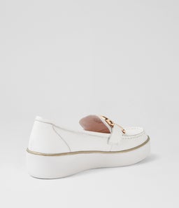 ZURINA W ZR WHITE WHITE SOLE LEATHER