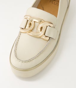 ZURINA W ZR MILK MILK SOLE LEATHER
