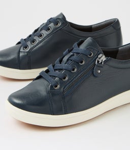 DOLLI XF ZR NAVY WHITE SOLE LEATHER
