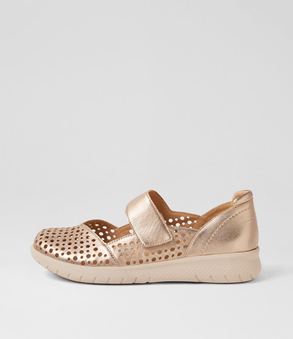 Sindis Xf Champagne Leather Mary Janes