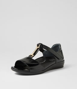 DEZA W ZR BLACK PATENT LEATHER