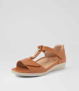 DEZA W ZR DK TAN LEATHER