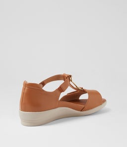 DEZA W ZR DK TAN LEATHER