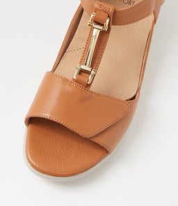 DEZA W ZR DK TAN LEATHER