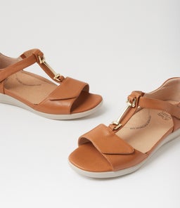 DEZA W ZR DK TAN LEATHER