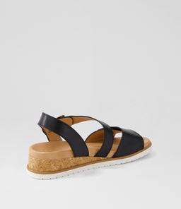 VAMSY W ZR BLACK WHITE SOLE LEATHER
