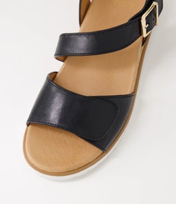 VAMSY W ZR BLACK WHITE SOLE LEATHER