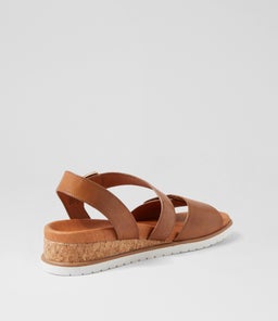 VAMSY W ZR TAN WHITE SOLE LEATHER