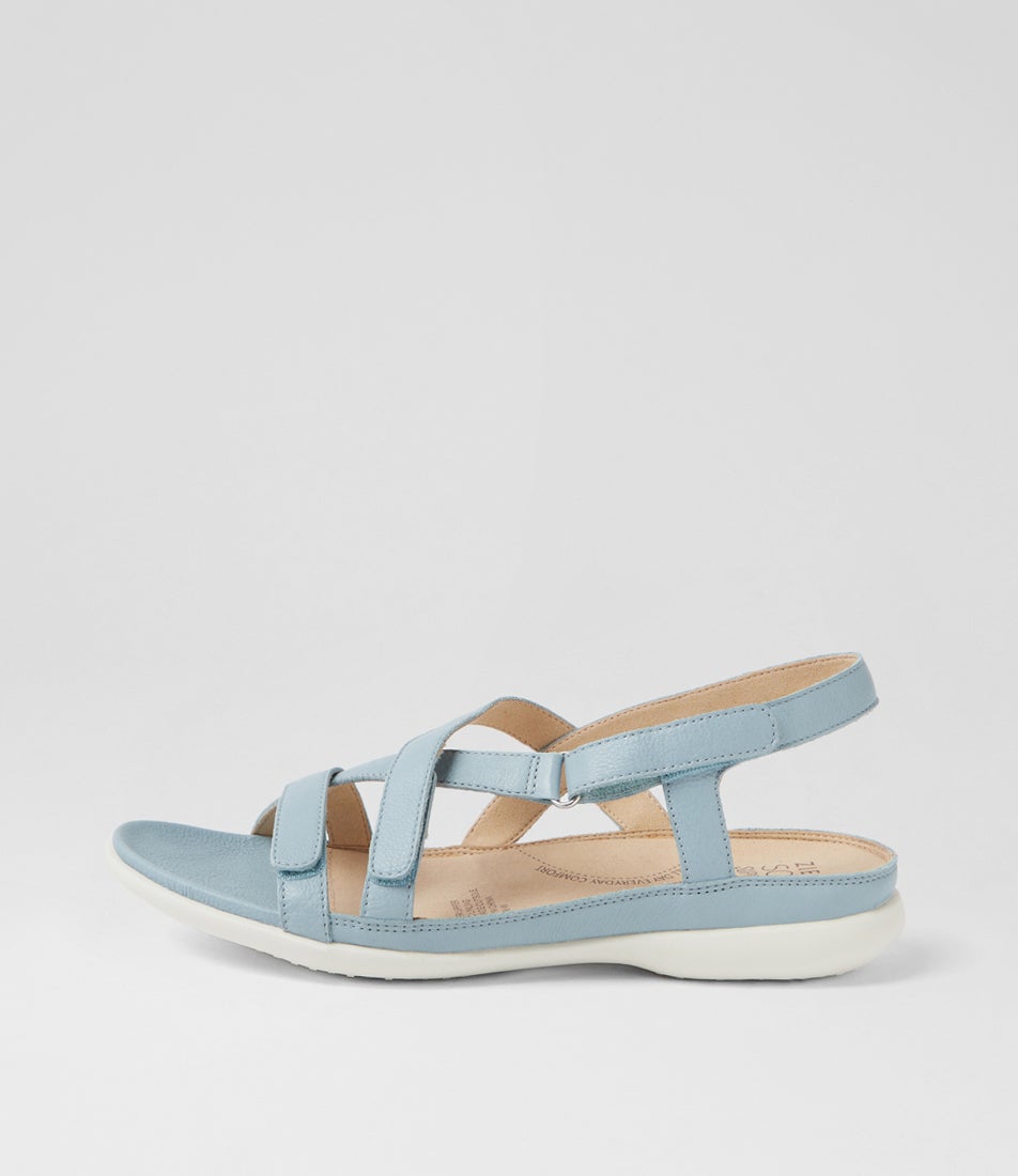 Brittoh W Denim Leather Sandals