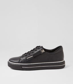 KERK W ZR BLACK BLACK SOLE TUMBLE LEATHER