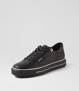 KERK W ZR BLACK BLACK SOLE TUMBLE LEATHER