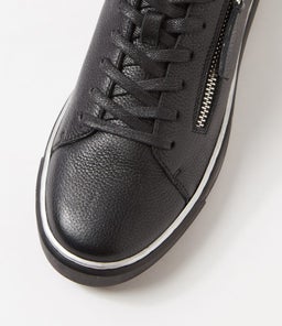 KERK W ZR BLACK BLACK SOLE TUMBLE LEATHER