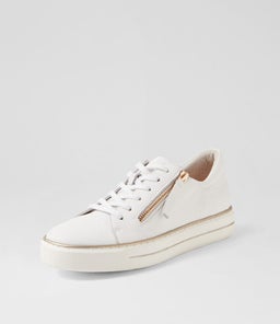 KERK W ZR WHITE TUMBLE LEATHER