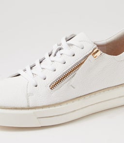 KERK W ZR WHITE TUMBLE LEATHER