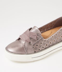 KENJI W ZR PEWTER TUMBLE LEATHER