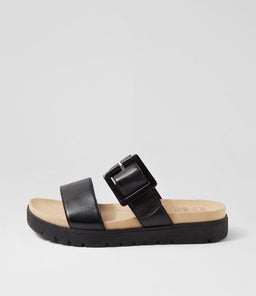 NAWRA XW ZR BLACK BLACK SOLE LEATHER