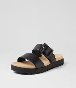 NAWRA XW ZR BLACK BLACK SOLE LEATHER