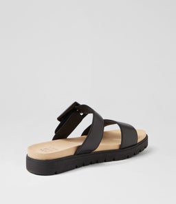 NAWRA XW ZR BLACK BLACK SOLE LEATHER