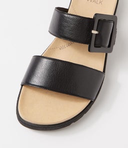 NAWRA XW ZR BLACK BLACK SOLE LEATHER