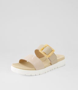 NAWRA XW ZR CAFE CAFE PATENT LEATHER