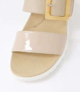 NAWRA XW ZR CAFE CAFE PATENT LEATHER