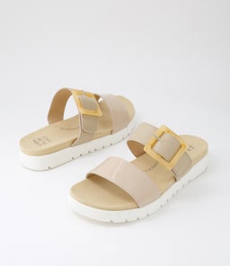 NAWRA XW ZR CAFE CAFE PATENT LEATHER
