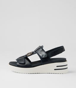 SASSON XW ZR NAVY WHITE SOLE LEATHER