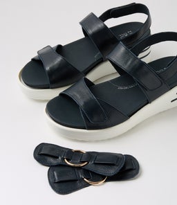 SASSON XW ZR NAVY WHITE SOLE LEATHER