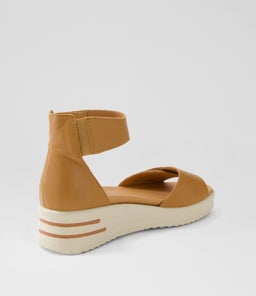 SOFIO XW ZR DK TAN VANILLA SOLE LEATHER