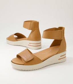 SOFIO XW ZR DK TAN VANILLA SOLE LEATHER