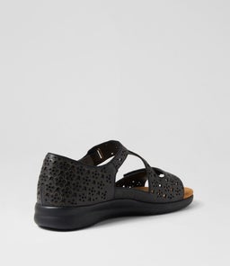 BIZZA XW ZR BLACK BLACK SOLE LEATHER