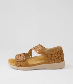 BIZZA XW ZR DK TAN ALMOND SOLE LEATHER