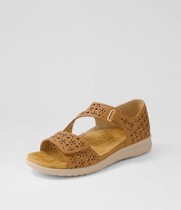 BIZZA XW ZR DK TAN ALMOND SOLE LEATHER