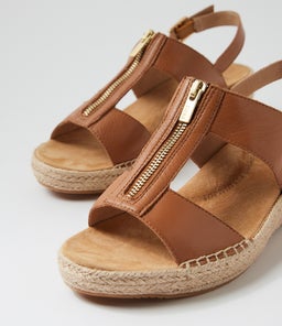 KIPTA XW ZR DK TAN LEATHER