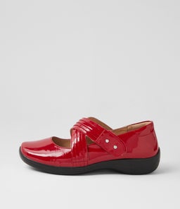JEQUIE XF ZR DK RED PATENT LEATHER