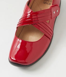 JEQUIE XF ZR DK RED PATENT LEATHER