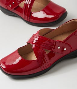 JEQUIE XF ZR DK RED PATENT LEATHER