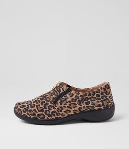 JENDOU XF ZR CAMEL LEOPARD SUEDE