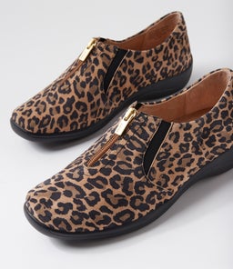 JENDOU XF ZR CAMEL LEOPARD SUEDE