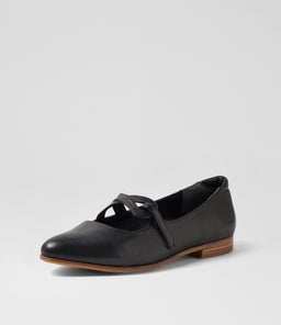 OWAIS XF ZR BLACK NATURAL HEEL LEATHER