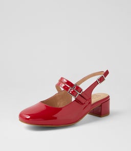 TIARA W ZR DK RED PATENT LEATHER