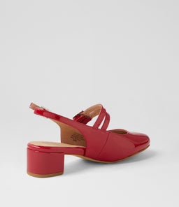 TIARA W ZR DK RED PATENT LEATHER
