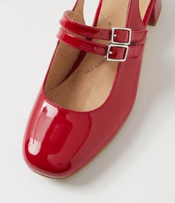 TIARA W ZR DK RED PATENT LEATHER